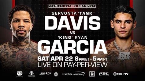 ryan garcia vs tank date and time|Gervonta Davis vs. Ryan Garcia: Fight card, odds,。